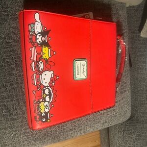 Hello kitty and friends Red Christmas loungefly Purse